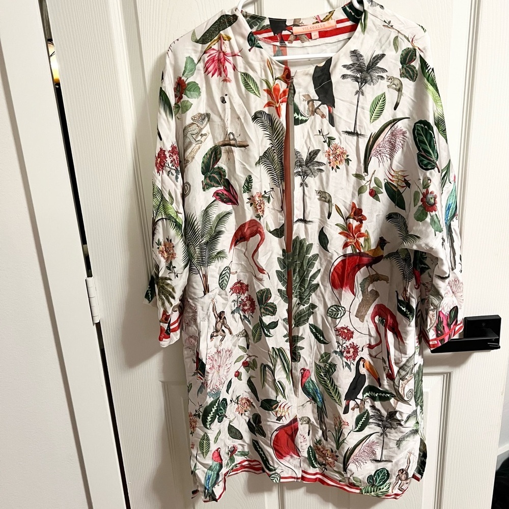 VILAGALLO Misha Shirt bird print size 12 - Picture 11 of 11